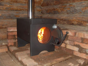 Печка в гараж на дровах